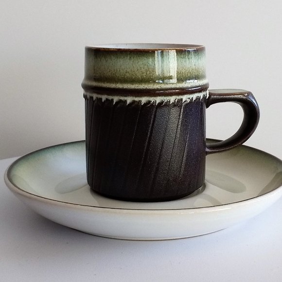 Vintage Denby "Rondo" cups and saucers. - Picture 1 of 5